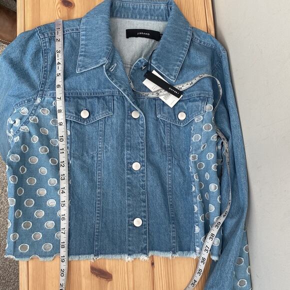 J. Brand Cyra Cropped Denim Jacket S - Picture 12 of 12